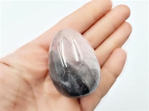 Lunar Quartz Egg 5cm Hello Indigo Halo