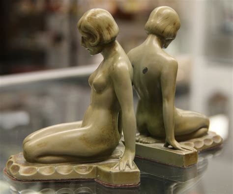 Found In Ithaca Art Deco Nude Bookends Sold