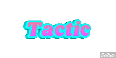 Tactic Word Animated Logo Designs