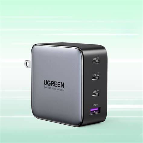 Ugreen Nexode 100W USB C GaN Charger 4 Ports Wall Charger 10375 Harbar