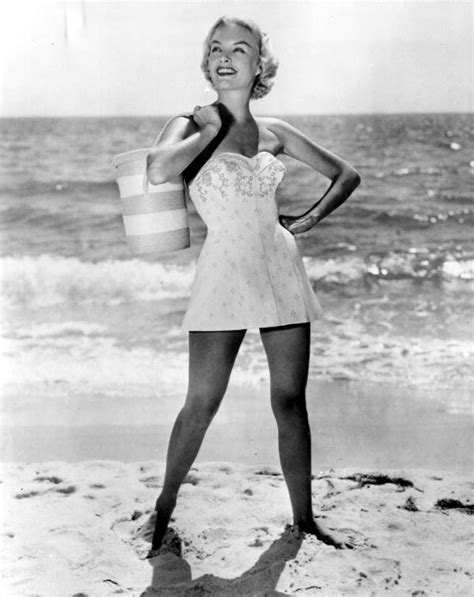 Florida Memory A Fashion Model In Swimsuit Poses On The Beach