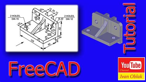 Freecad Modeling Tutorial Model Youtube