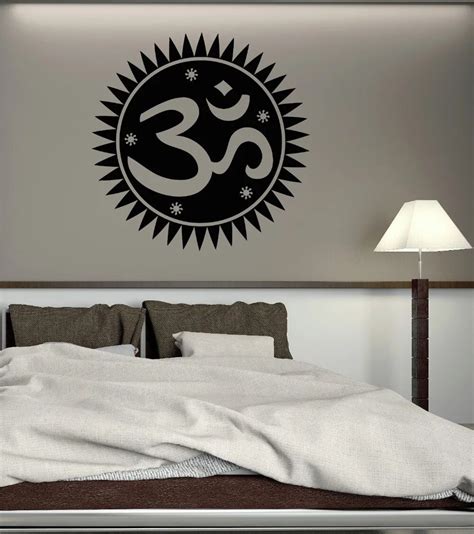 Wall Decal Om Hinduism Buddhism Mantra Yoga Art Vinyl Stickersvinyl