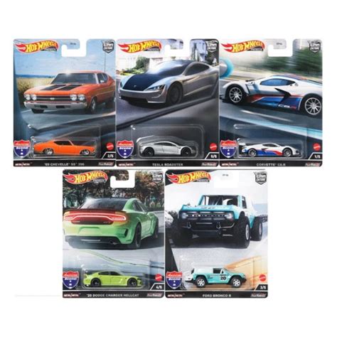 Hot Wheels Premium Set De 5 Autos American Scene 1 64 MarketEscala