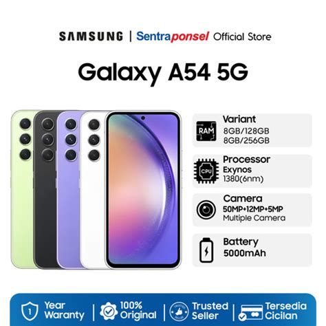 Promo Handphone Samsung Galaxy A54 Garansi Resmi 1 Tahun Awesome