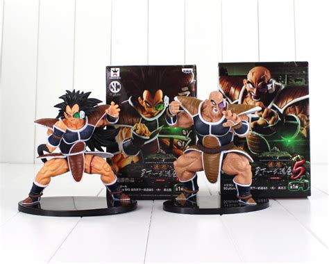 2pcs Lot 15cm Dragon Ball Z Figure Toy Nappa Raditz Goku Brother Saiyan