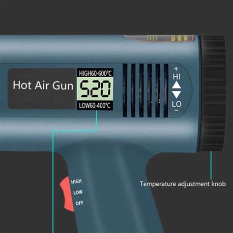 Promo Electric Hot Air Gun Dryer Heat Solder Thermal Adjustable Temperature Diskon 23 Di Seller