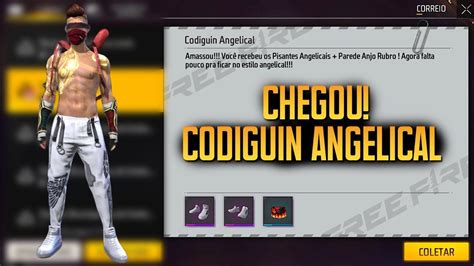 CODIGUIN FF último dia do código Free Fire Angelical resgate no site