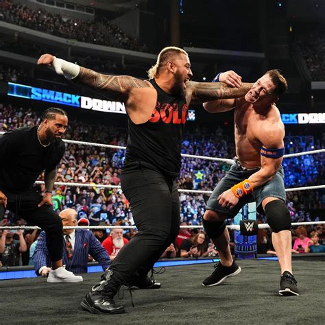 John Cena Vs Jimmy Uso And Solo Sikoa Friday Night Smackdown