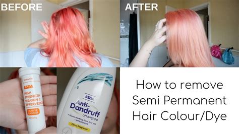 How To Remove Semi Permanent Hair Colour Dye Vitamin C Shannon