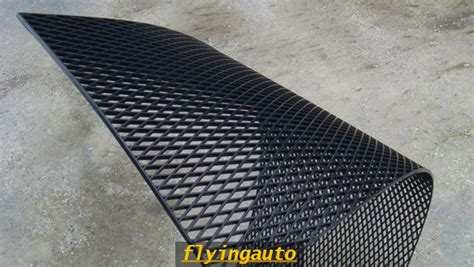 Universal Diamond Abs Plastic Black Mesh Grill 120x40 Cm Grid 3x1cm