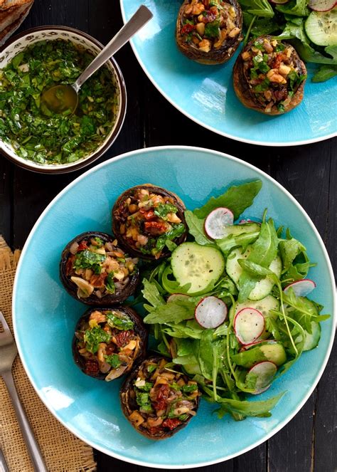 Vegan Stuffed Mushrooms Cilantro And Citronella