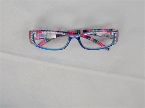 Swarovski Crystal Reading Glasses 300 Strength Colorful Etsy