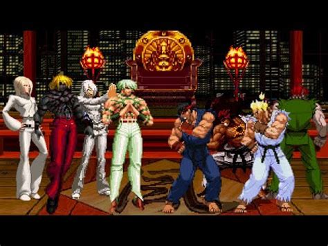 Kof Mugen Memorial Orochi Saiki Team Vs Ryu Akuma Team Vs