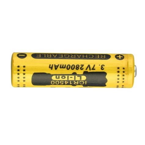 GTF 14500 3 7V 2800mAh Rechargeable Li Ion Battery For LED Flashlight