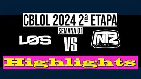 LOS GRANDES VS INTZ CBLOL 2024 Highlights YouTube