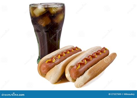 Hot Dogs And Cola Royalty Free Stock Photo Image 27327505