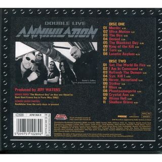 CD Duplo Annihilator Double Live Annihilation Shopee Brasil