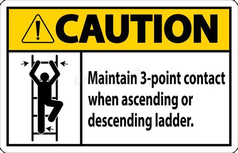 Caution Max Ladder Capacity 200 Lbs Symbol Sign Vector Illustration