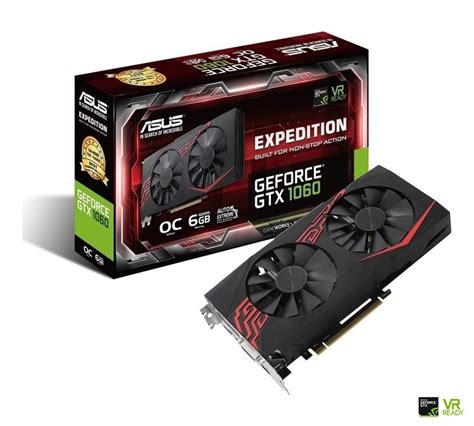 Asus Geforce Gtx 1060 Expedition Oc Ex Gtx1060 O6g 6gb Gddr5 192 Bit