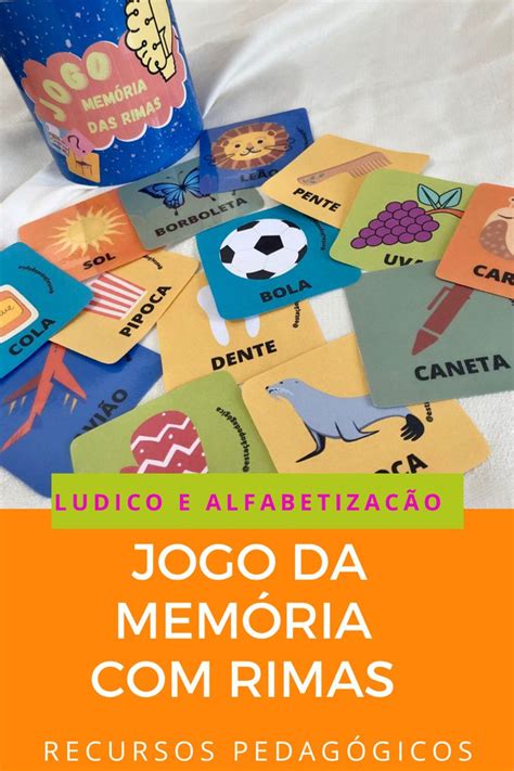 Rimas Jogo da memória rimas Rimas Jogos de alfabetização