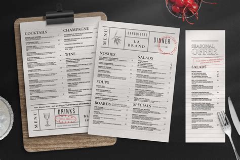 Contemporary Restaurant Menu Psd Brandpacks