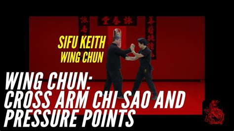 Wing Chun Cross Arm Chi Sao And Pressure Points Youtube