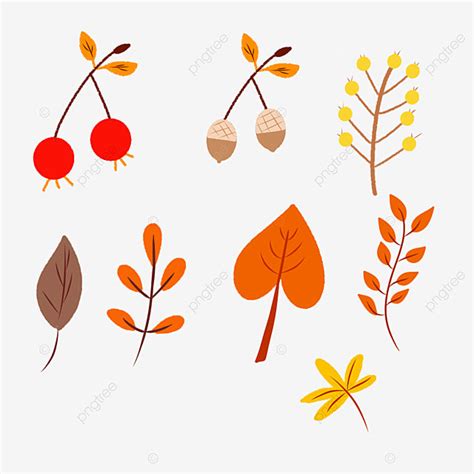 Autumn Sticker Hd Transparent Autumn Element Stickers Collection