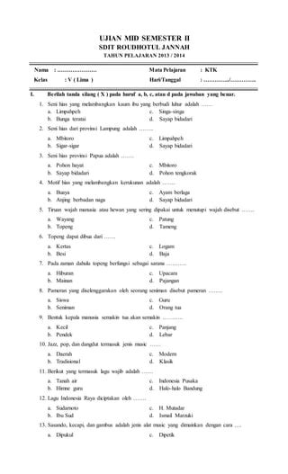 Soal Mid Semester Ii Ktk Pdf