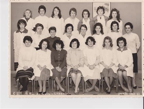 Photo De Classe Sténo Dactylo De 1960 Cet De Cuire Copains Davant