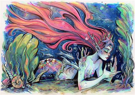 Gretel Lusky On X In 2024 Mermaid Art Cartoon Art Styles Mermaid