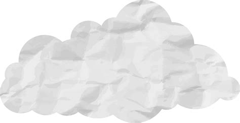 White Textured Cloud Crop Out Icon 16332166 PNG