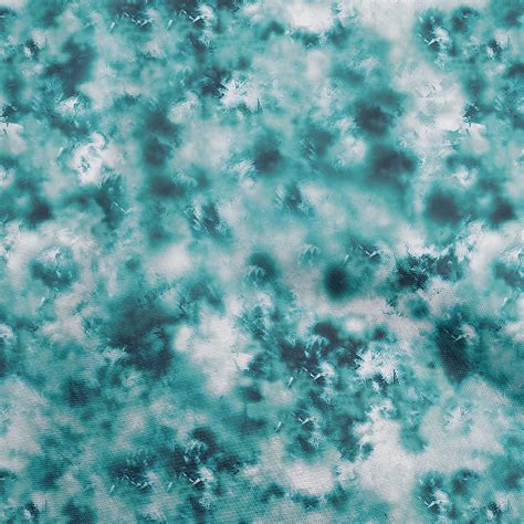 Oneoone Cotton Cambric Dark Teal Green Fabric Tie Dye Fabric For Sewing