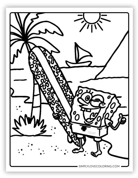 Spongebob Coloring Pages Free Pdf Printables Simply Love Coloring