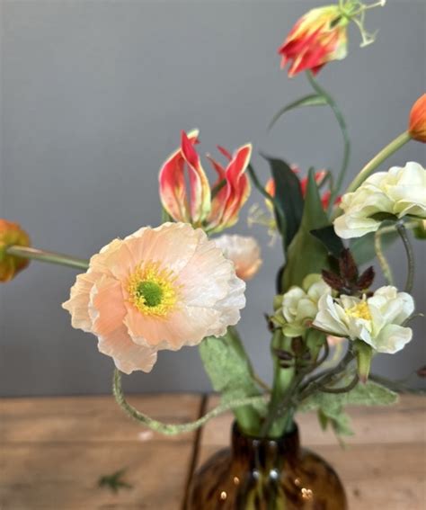 Zijden Boeket Plukbloemen Kunst Bloemen 6 Stelen Doe Het Zelf