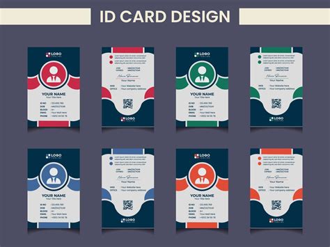 Creative Modern Id Card Design Template 12398949 Vector Art At Vecteezy