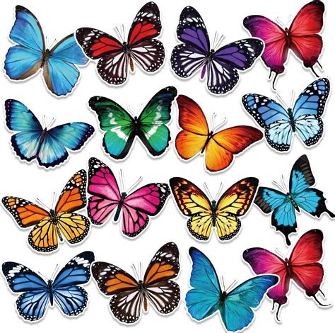 Harloon 60 Pcs Summer Butterfly Bulletin Board Cutouts