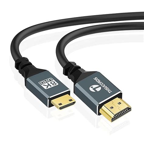 Thsucords Ultra Thin K K Mini Hdmi To Hdmi Cable M Flexible Soft