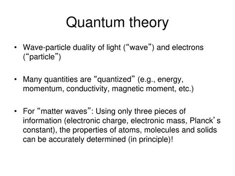 Ppt Quantum Mechanics In A Nutshell Powerpoint Presentation Free