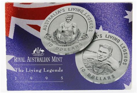 Sold At Auction Australia 1995 Living Legends Silver 999 Ten