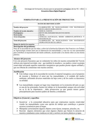 Proyecto De Aula PDF Descarga Gratuita