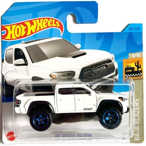 Hot Wheels Toyota Tacoma White HW Baja Blazers Off Road Perfect Birthday Gift Miniature