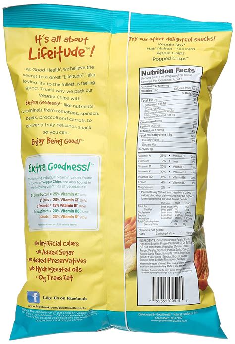 35 Veggie Chips Nutrition Label - Labels Design Ideas 2020