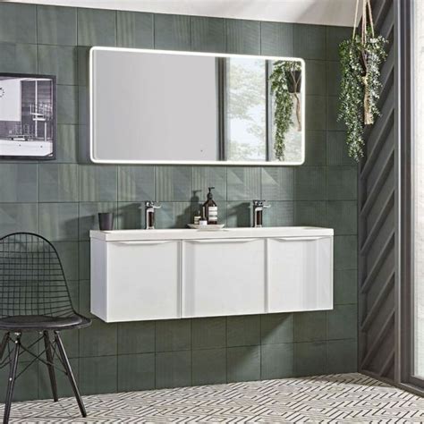 Roper Rhodes Frame 1200 Derwent Blue Wall Hung Unit And Isocast Basin