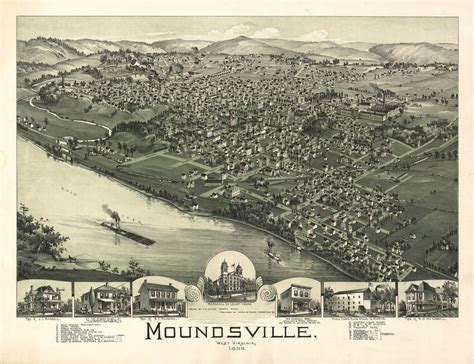 Historic Map - Moundsville, WV - 1899 | World Maps Online