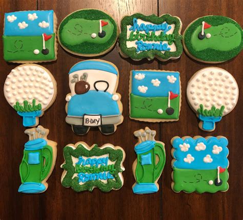 Golf Birthday Theme Sugar Cookies Etsy Golf Cookies Birthday