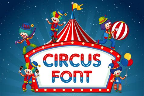 Circus Font Circus Font Numbers Circus Fonts Tv Show Fonts