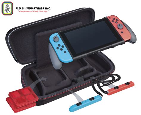 RDS GoPlay Game Traveller Pack For Nintendo Switch Black Red Catch