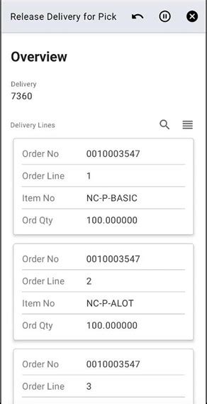 Release Delivery For Pick Infor M3 CloudSuite Novacura Marketplace 2024