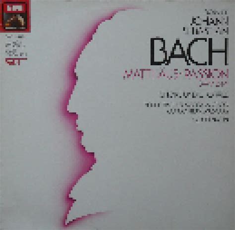 Matthäus Passion Chöre Und Choräle LP 1985 von Johann Sebastian Bach